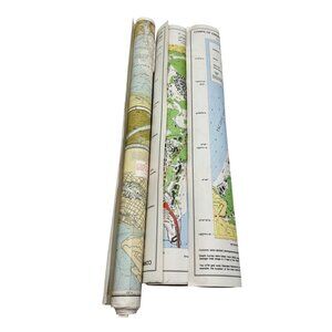 Vintage set of 3 U.S. Army Presidio Of San Francisco & Bay Maps 1997 READ